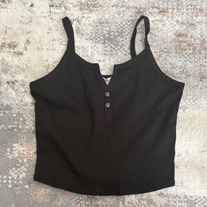 Black Sleeveless Women's Top